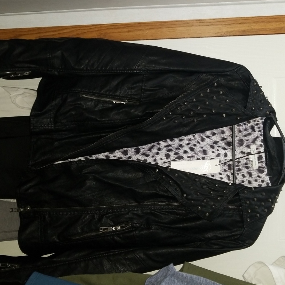 Spiked moto Jacket